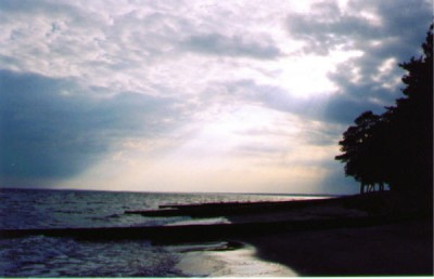 sun breaking through.jpg - Fleeton Beach After The Rain